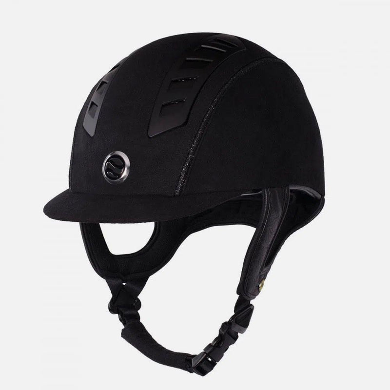 Horze Trauma Void EQ3 Microfiber Helmet Riding Helmets Horze US 6 5/8 (EU 53) Black 