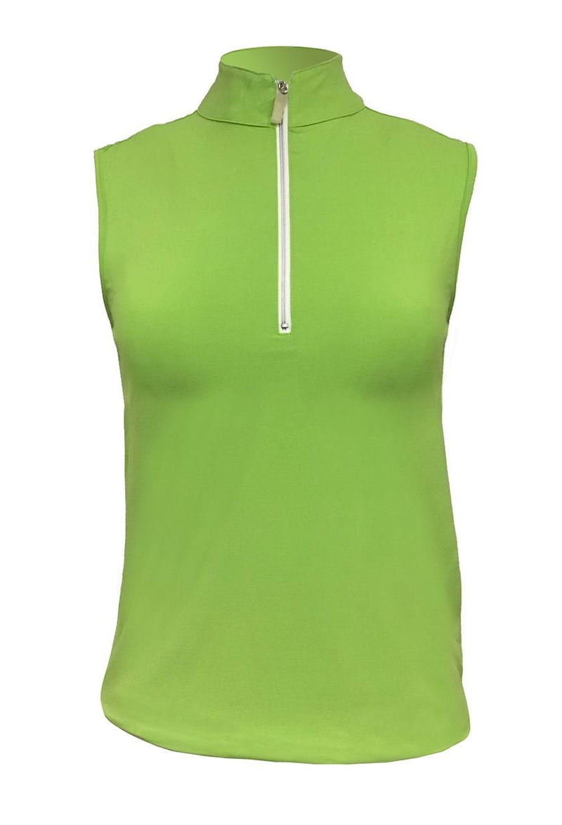 Apple Green/White Tailored Sportsman Women's Icefil Sleeveless Sun Shirt Tanks