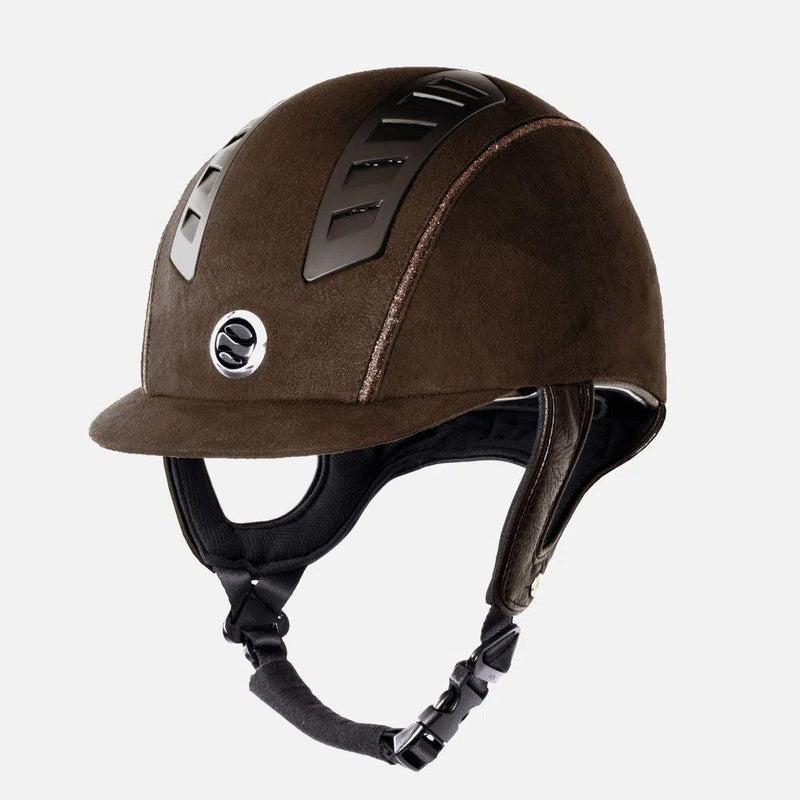 Horze Trauma Void EQ3 Microfiber Helmet Riding Helmets Horze US 6 5/8 (EU 53) Brown 