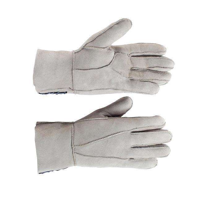 Grey Horze Lana Sheepsking Gloves 6