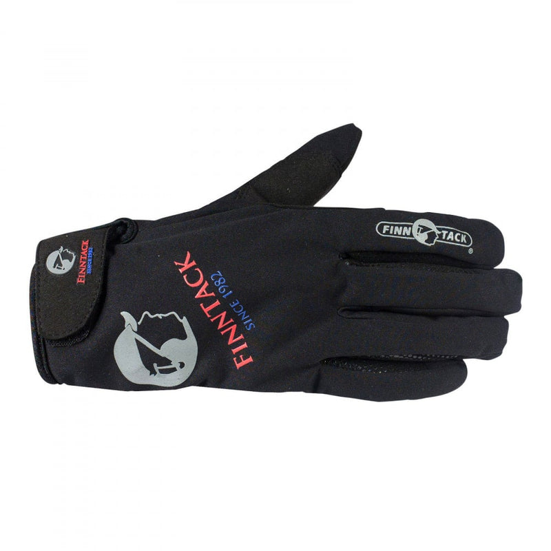 Black Finntack Softshell Gloves Gloves Back Image