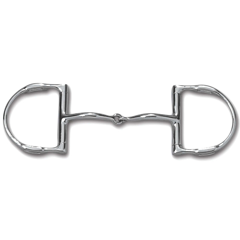 Myler Dee with Hooks with Stainless Steel Snaffle English Bits Myler 5" Stainless Steel 